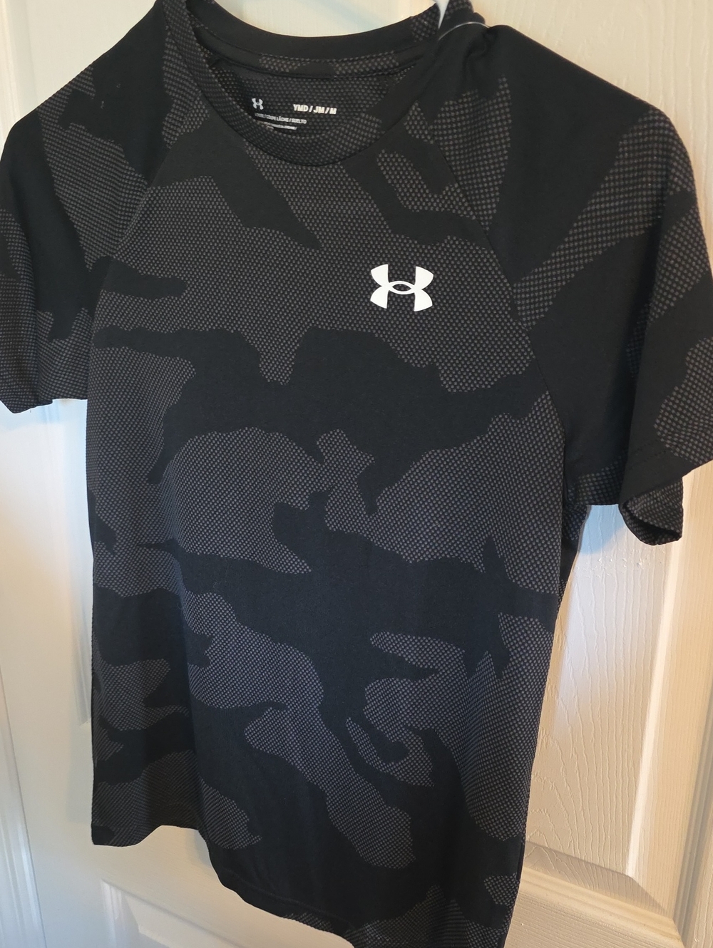 Under Armour Black & Dark Gray Camo Short Sleeve Performance Tee